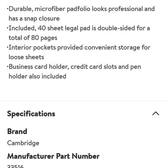 🆕 NEW with tags!!! Mead Cambridge Padfolio - Picture 3 of 8